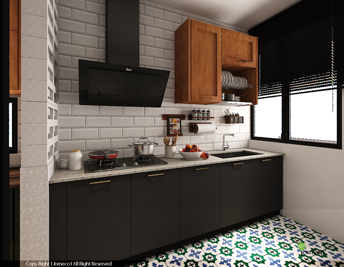 3D Jomecowood Solidwood Kitchen Cabinetry